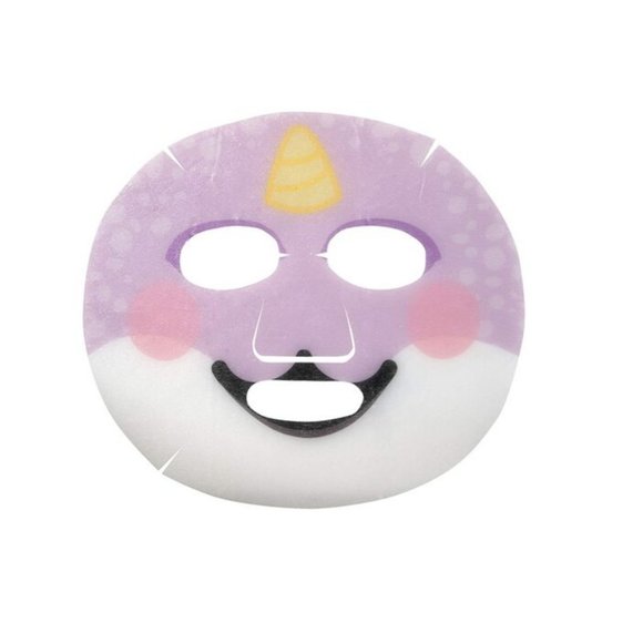 NEW The Creme Shop Lighten Up, Skin! Animal Narwhal Face Mask Sheet 3 Pack - Picture 2 of 4